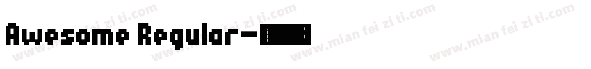 Awesome Regular字体转换